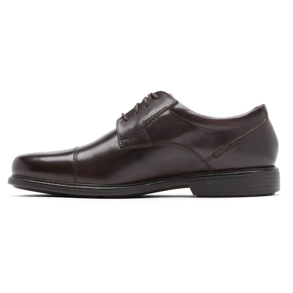Rockport Oxfords Herr Mörkbruna - Charles Road Cap Toe - FGNCQ0816